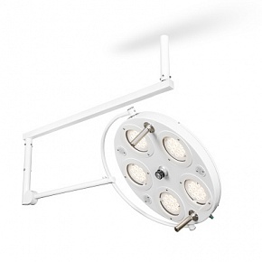 Медицинский хирургический светильник FotonFLY 5M-A (Потолочный 5-ти модульный с блоком аварийного питания)