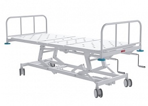 Кровать медицинская функциональная 4-секционная МЕГИ МСК-144 с гидроприводом и винтовой регулировкой
