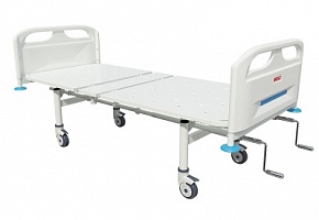 Кровать медицинская функциональная 2-секционная МЕГИ МСК-2102 с винтовой механической регулировкой