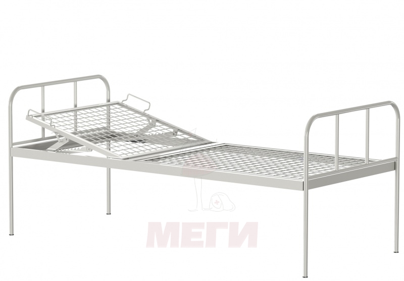 Кровать медицинская функциональная с головным подъемом МЕГИ МСК-125 со ступенчатой
