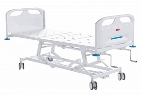 Кровать медицинская функциональная 4-секционная МЕГИ МСК-2144 с гидроприводом и винтовой регулировкой